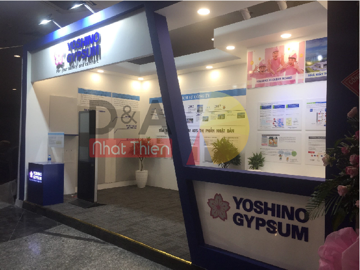 công trình booth Yoshino Gypsum tại Vietbuild tháng 6/2020