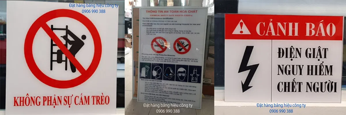 bảng cảnh báo an toàn lao động