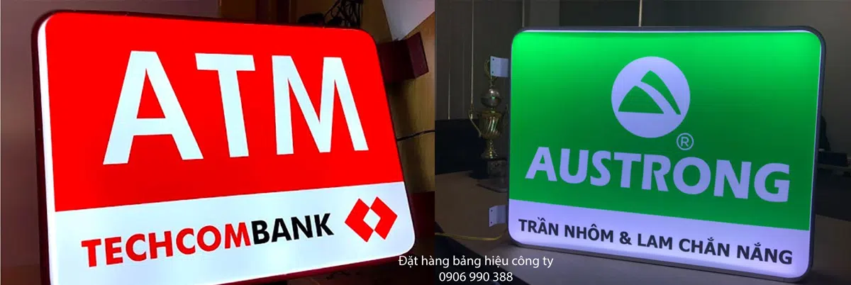 Bảng hộp đèn hình chữ nhật