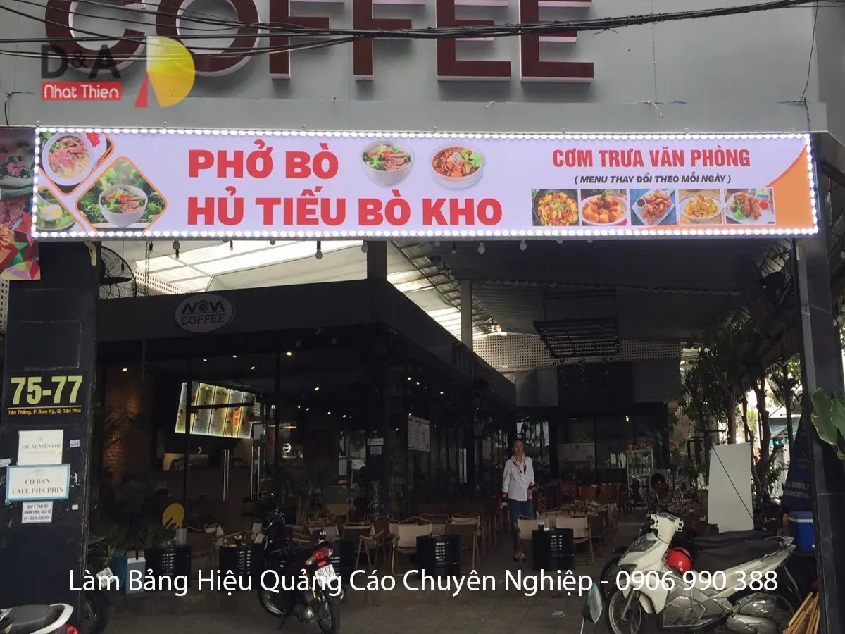 bảng hộp đèn bạt