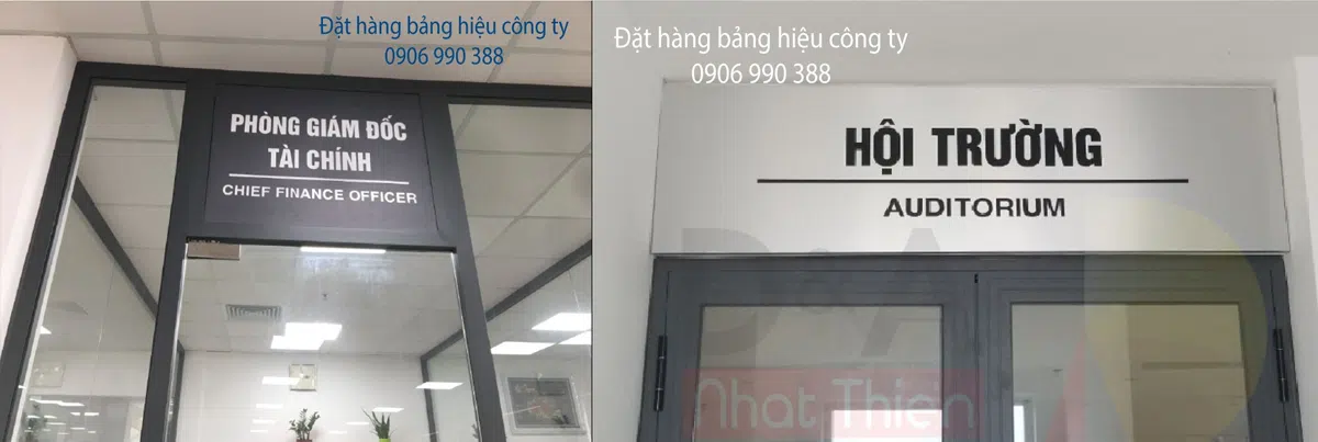 bảng tên phòng alu nhôm