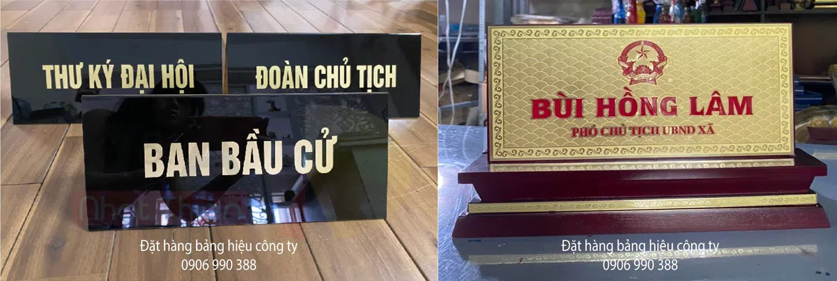 làm bảng chức danh
