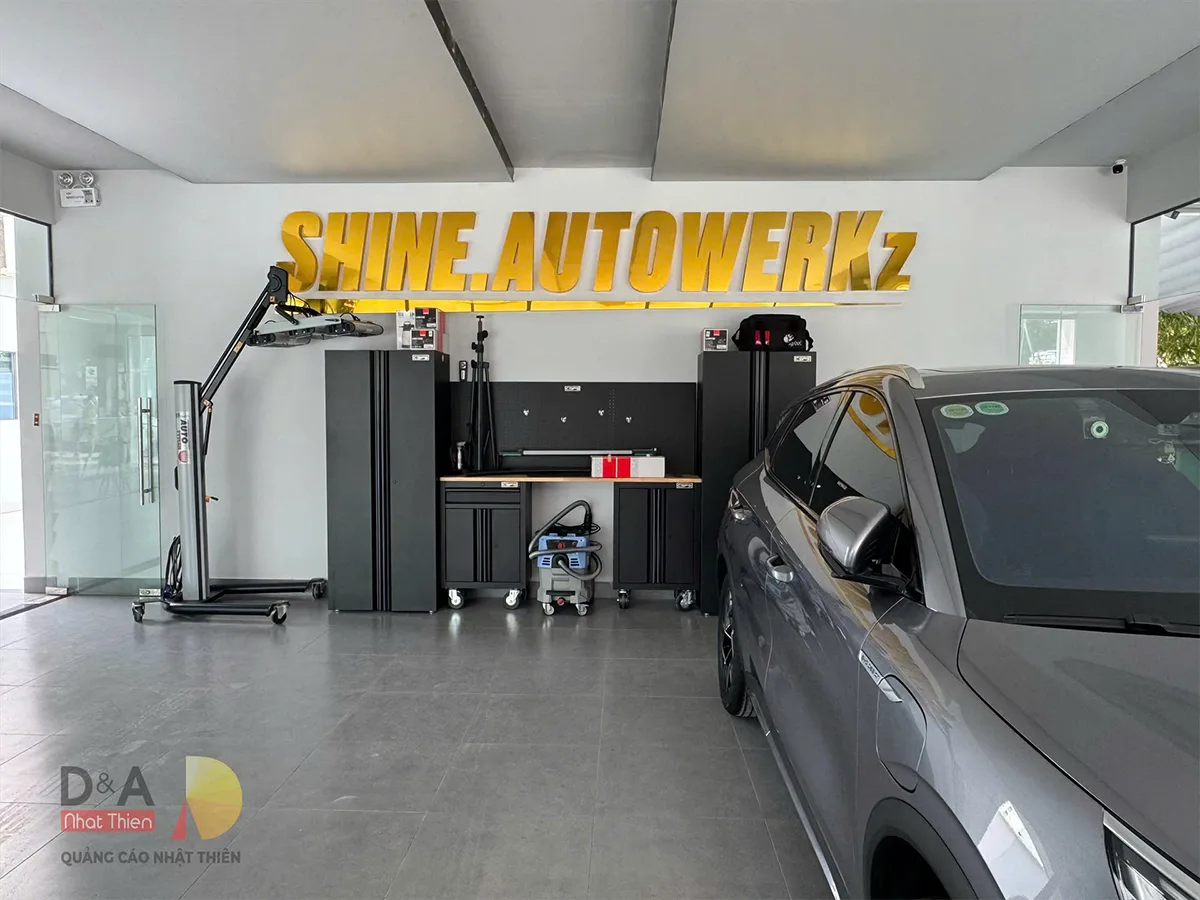 thi công logo inox cao cấp