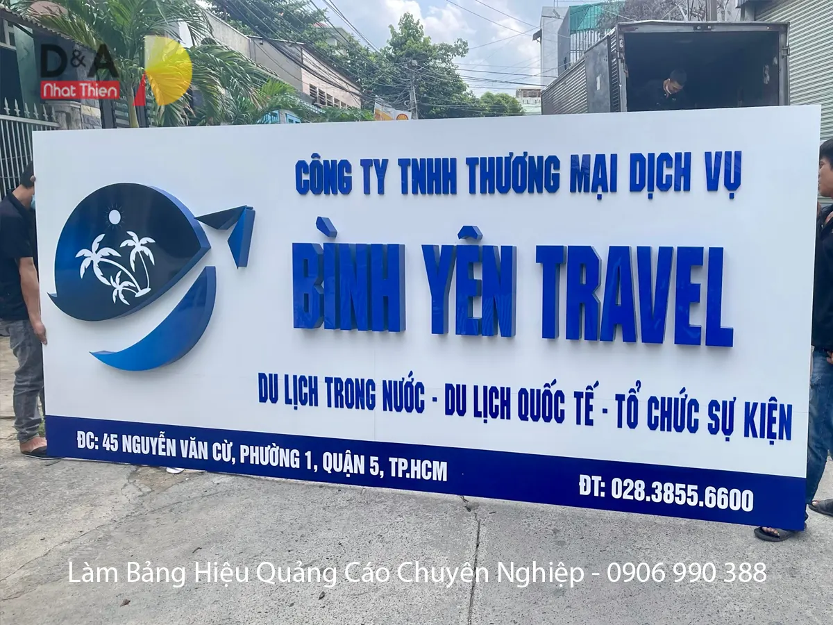mẫu bảng hiệu công ty