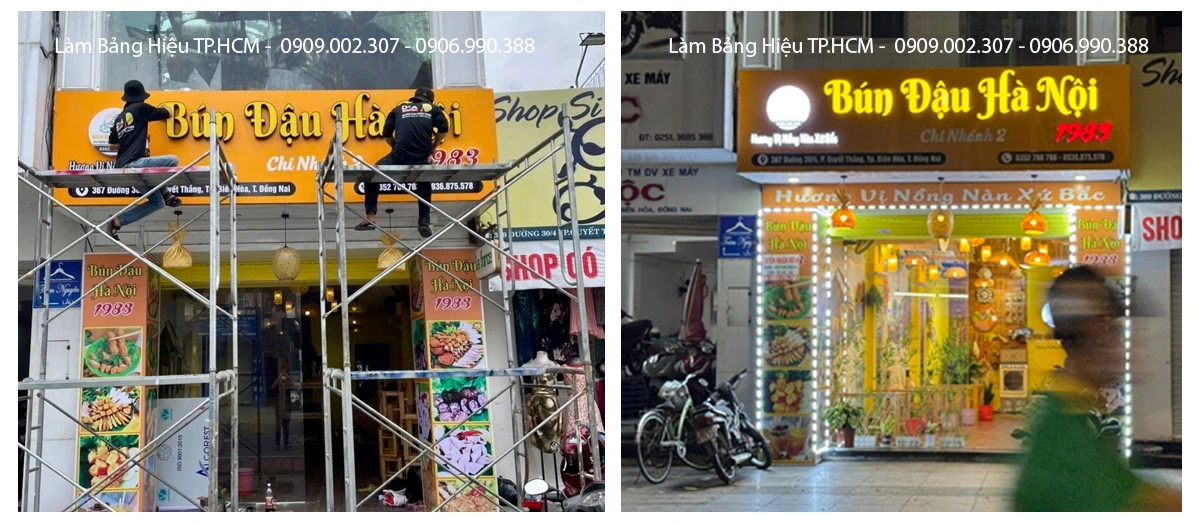 thi công bảng hiệu tphcm, biên hòa, bình dương