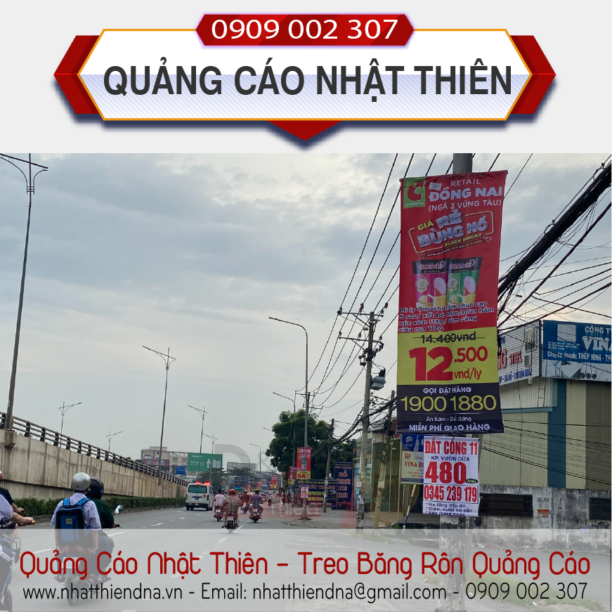 Treo băng rôn quảng cáo Treo băng rôn quảng cáo