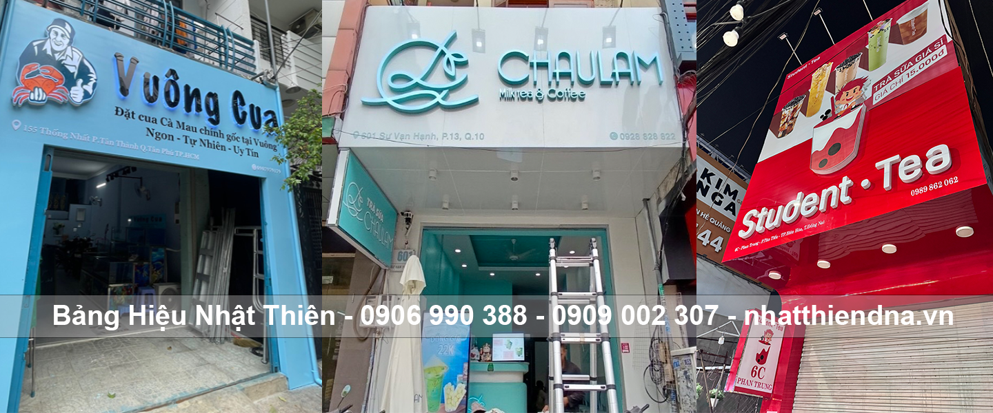 Bảng hiệu cửa hàng kinh doanh F&B