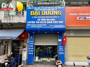 bảng hiệu trường học ngoại ngữ quận 11