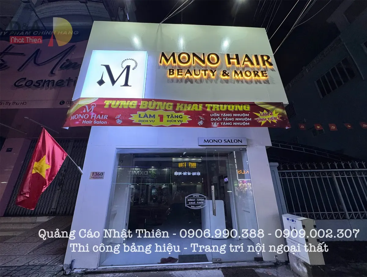 báo giá bảng hiệu alu chữ nổi tphcm 2025