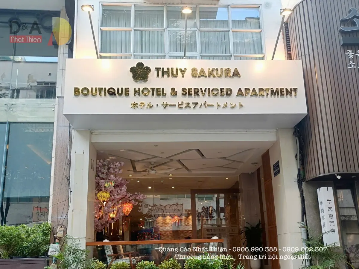 bảng hiệu alu chữ nổi