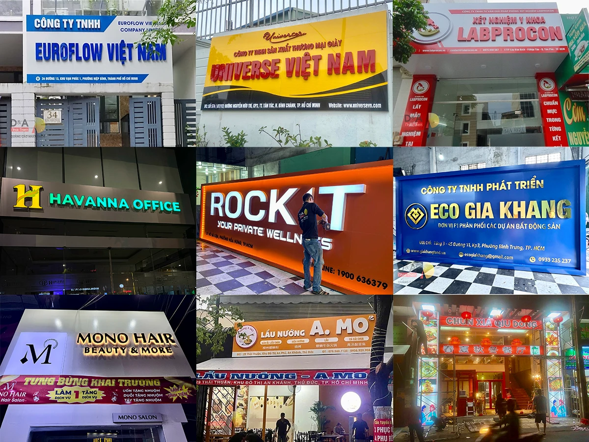 thi công bảng hiệu nhanh tại TP.HCM