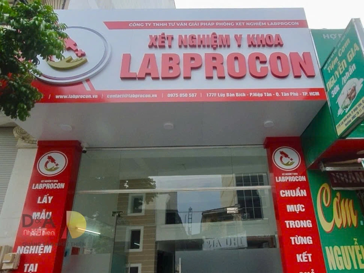 bảng hiệu công ty alu mặt dựng 