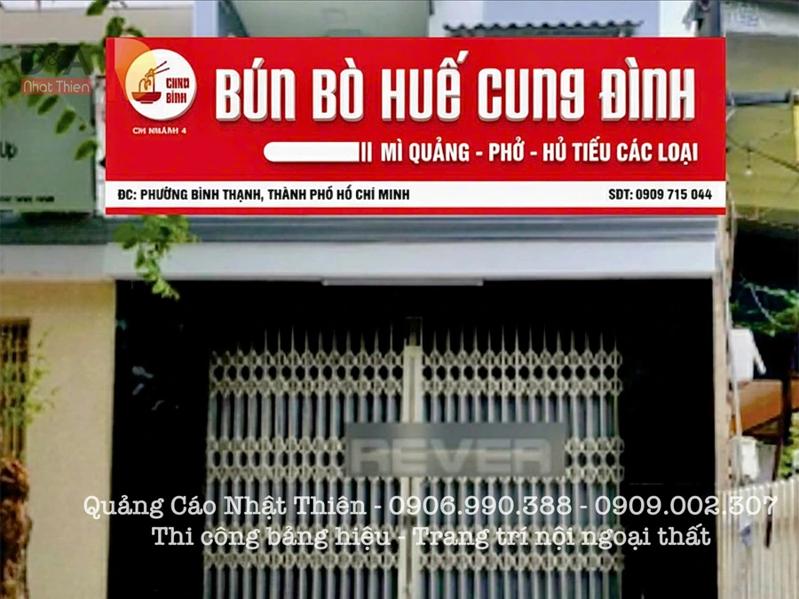 thiết kế bảng hiệu quán ăn tphcm và biên hòa