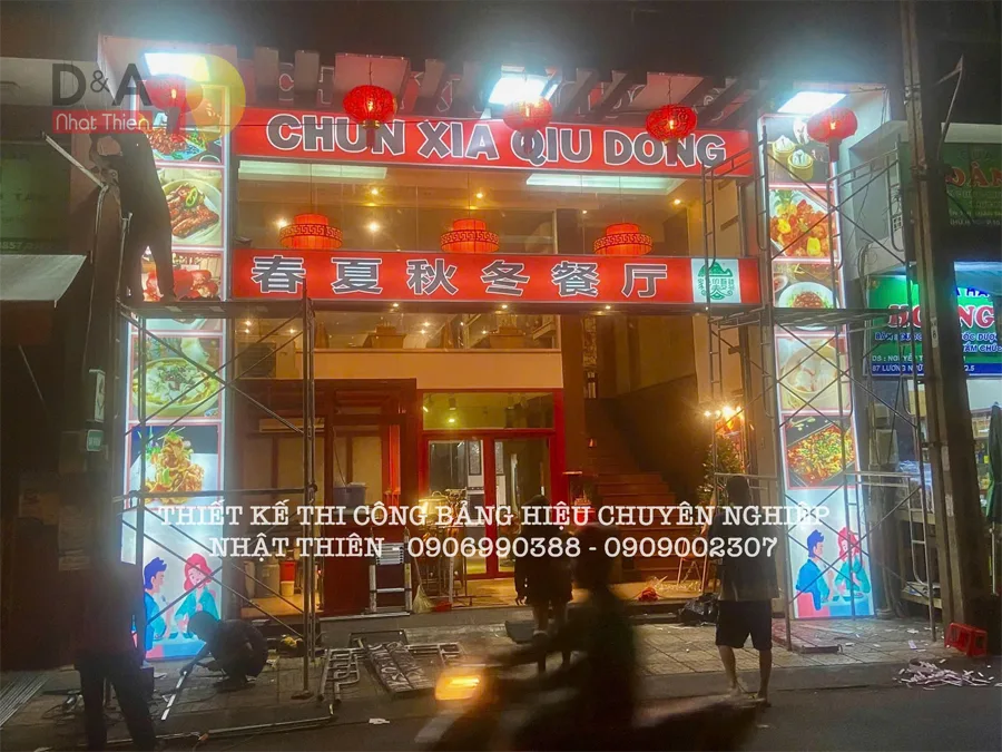 bảng hiệu hộp đèn nhà hàng trung hoa