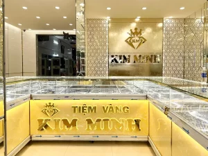 thi công cửa hàng vàng