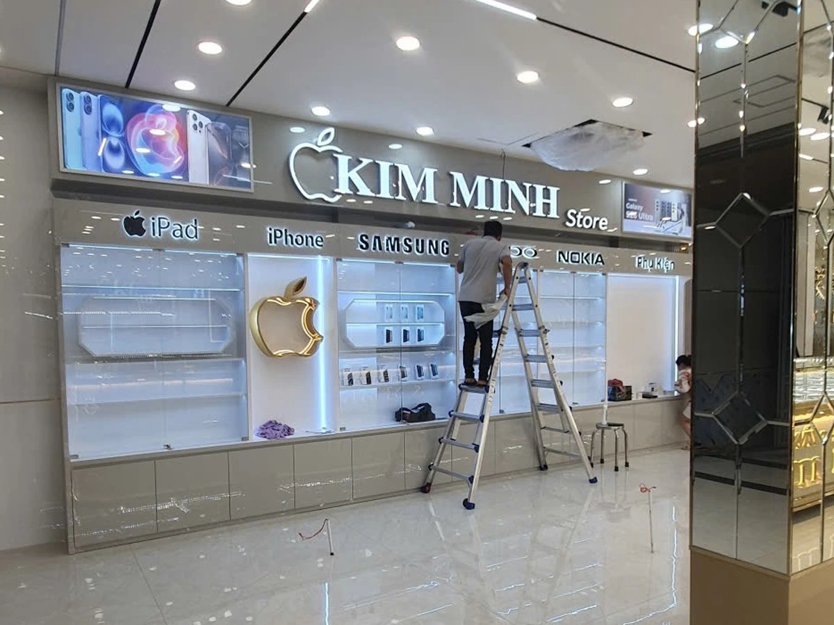 thiết kế thi công nội thất cửa hàng