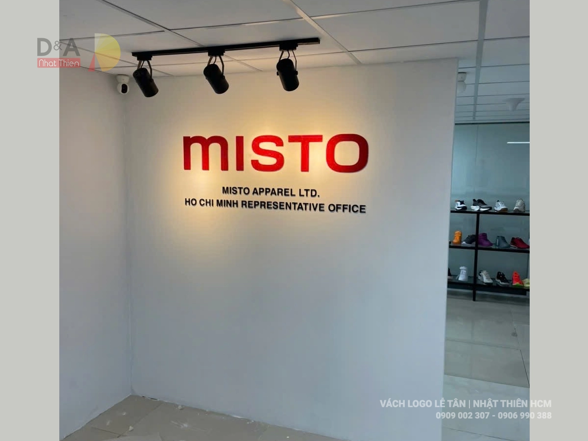 vách logo văn phòng nhỏ